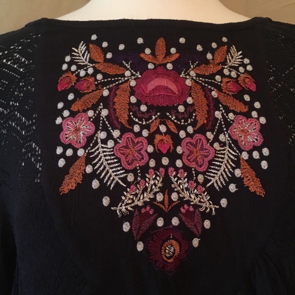 Free People Moya Mojave Embroidered Peasant Dress - Picture 6 of 8